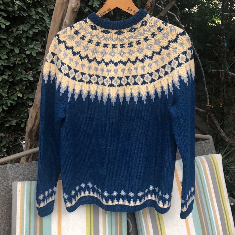 Hand Knitted Button Down Sweater - image 4